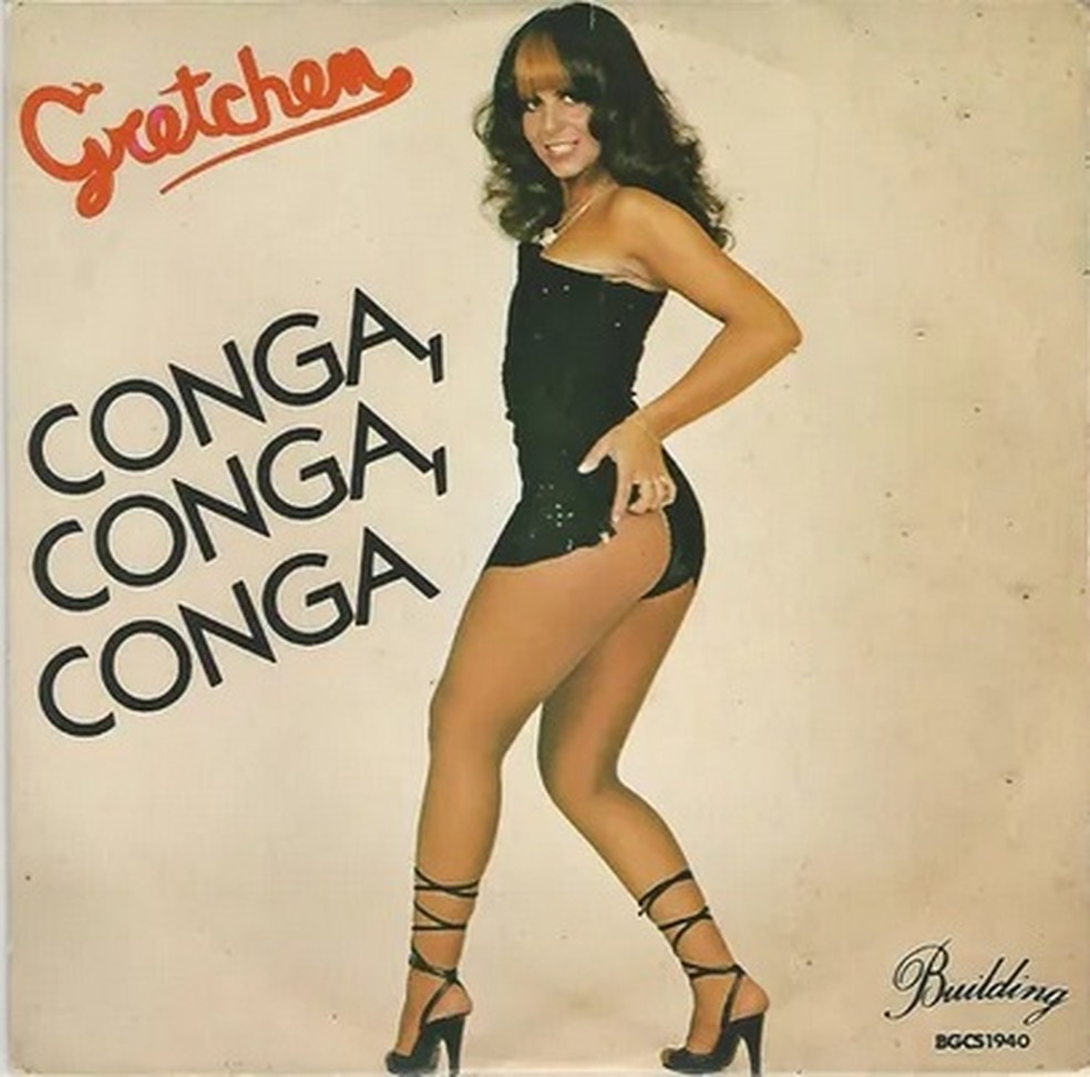 Capa do compacto de "Conga, conga, conga", lançado em 1980 — Foto: Reprodução