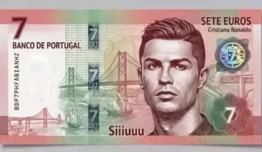 Nota de 7€ a homenagear Cristiano Ronaldo é falsa, alerta Banco de Portugal
