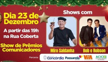 Rádio Rural e Rádio 96 comandam grande festa nesta terça-feira e encerram o Natal Concórdia 2025 - Rádio Rural