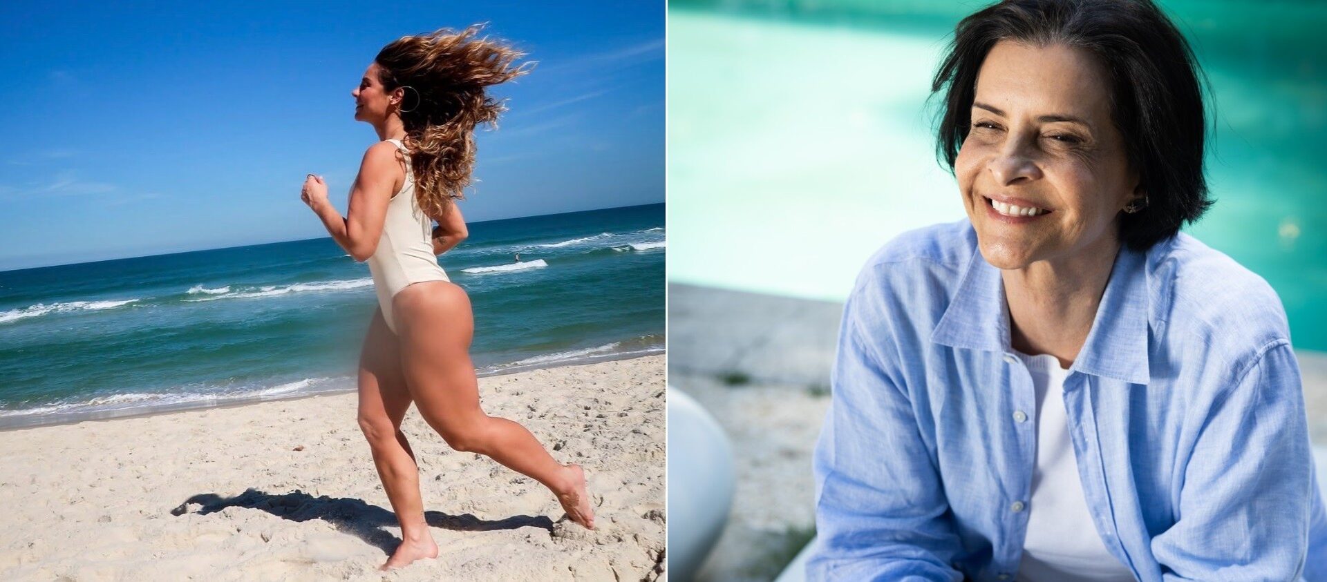 Marina Lima faz coro após clique de Paolla Oliveira correndo na praia: 'Unanimidade'