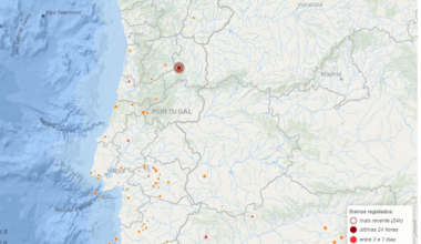 Tremor de magnitude 4,1 sentido na madrugada em Celorico da Beira