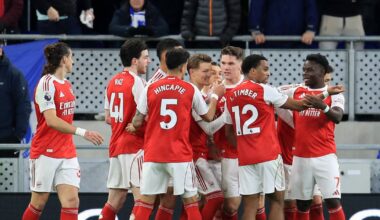 Golo de Gyokeres permite ao Arsenal passar o Natal na liderança