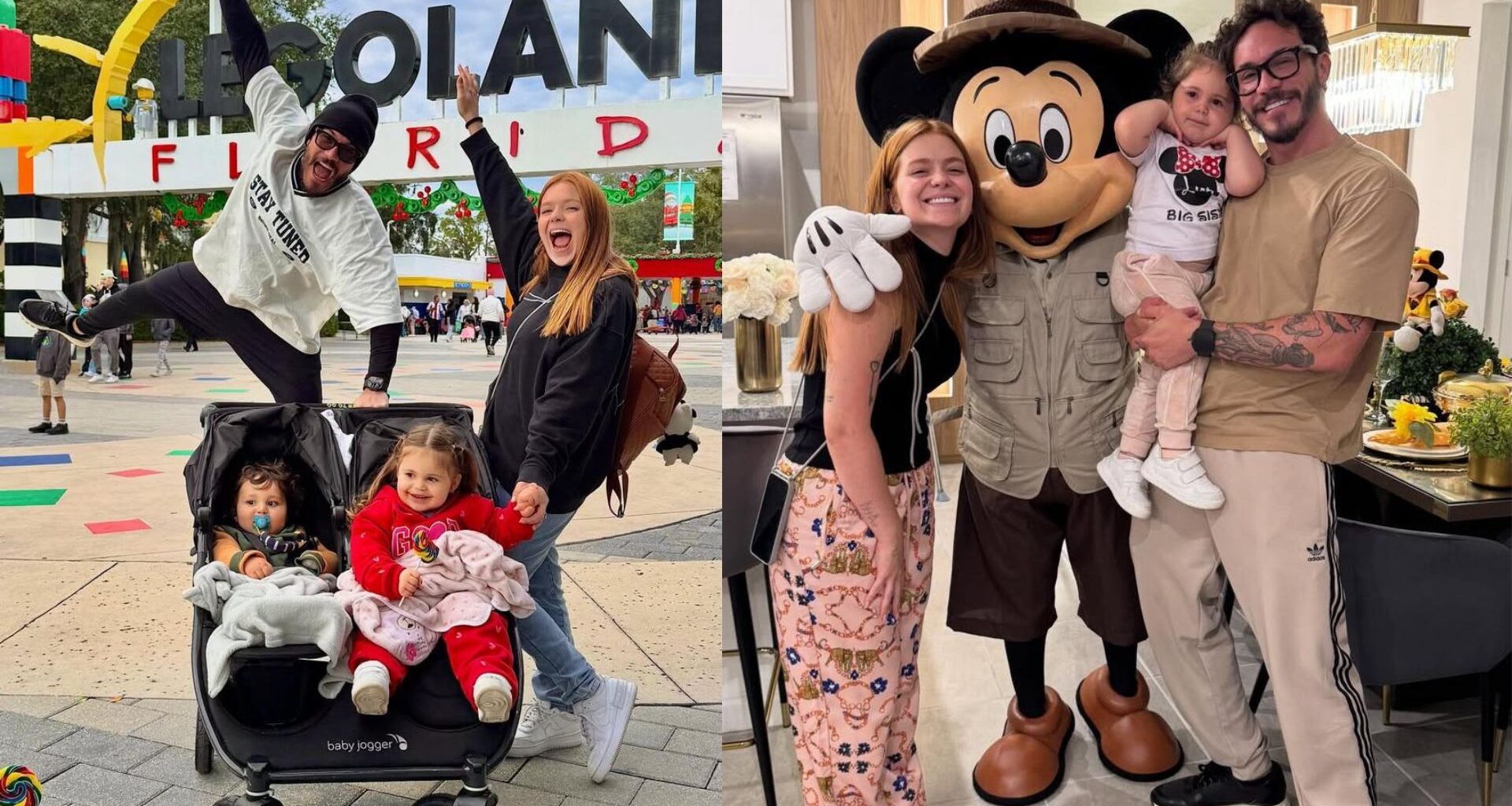 Viih Tube e Eliezer em viagem em família - Fotos: Reprodução/Instagram