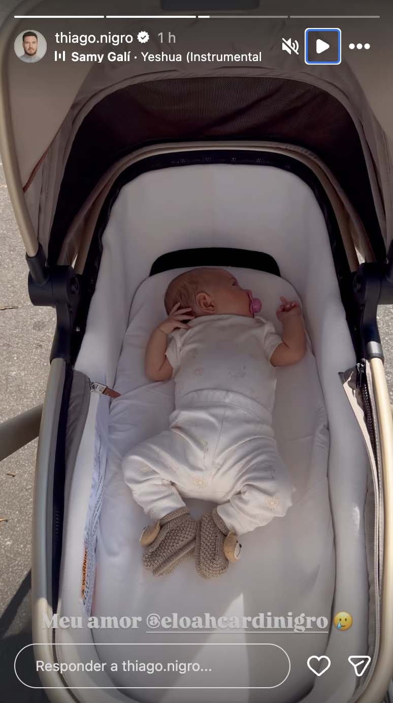 Eloah, filha de Thiago Nigro e Maíra Cardi - Foto: Reprodução / Instagram