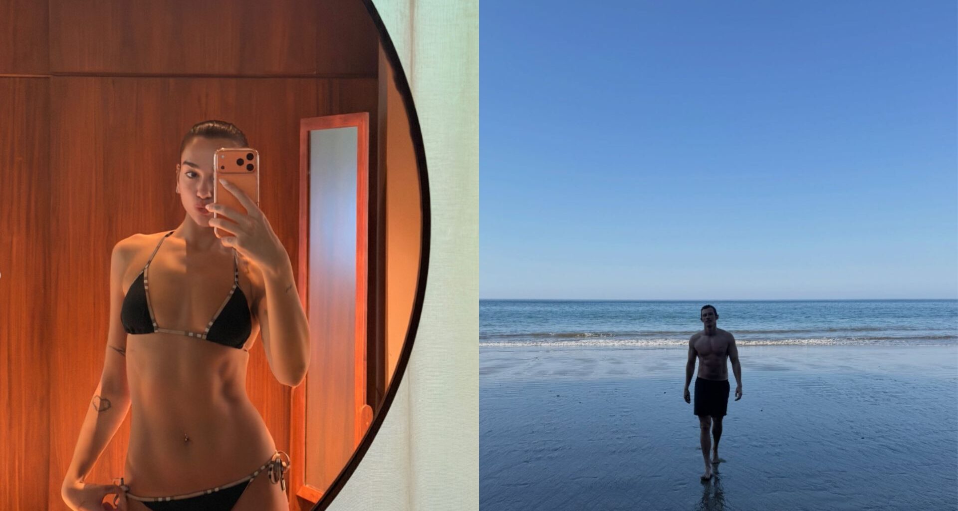 Dua Lipa curte praia no México ao lado do noivo Callum Turner