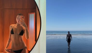 Dua Lipa curte praia no México ao lado do noivo Callum Turner