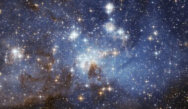 Formação de estrelas na Grande Nuvem de Magalhães