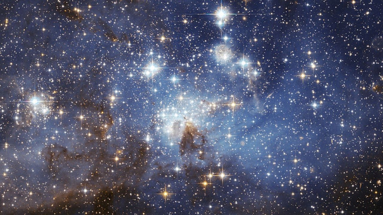 Formação de estrelas na Grande Nuvem de Magalhães