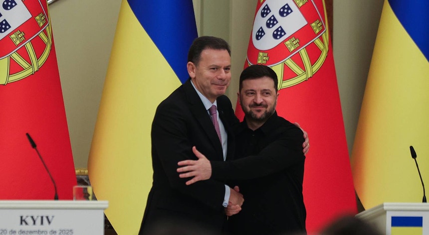 Zelensky quer Portugal a participar na reconstrução e situa ambos os países na "Europa Unida"