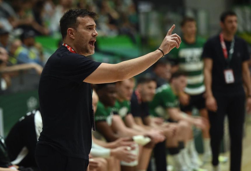 Ricardo Costa, treinador da equipa de andebol do Sporting. Foto Sporting