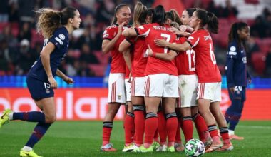 Benfica empata com Paris Saint-Germain na despedida da Liga dos Campeões feminina
