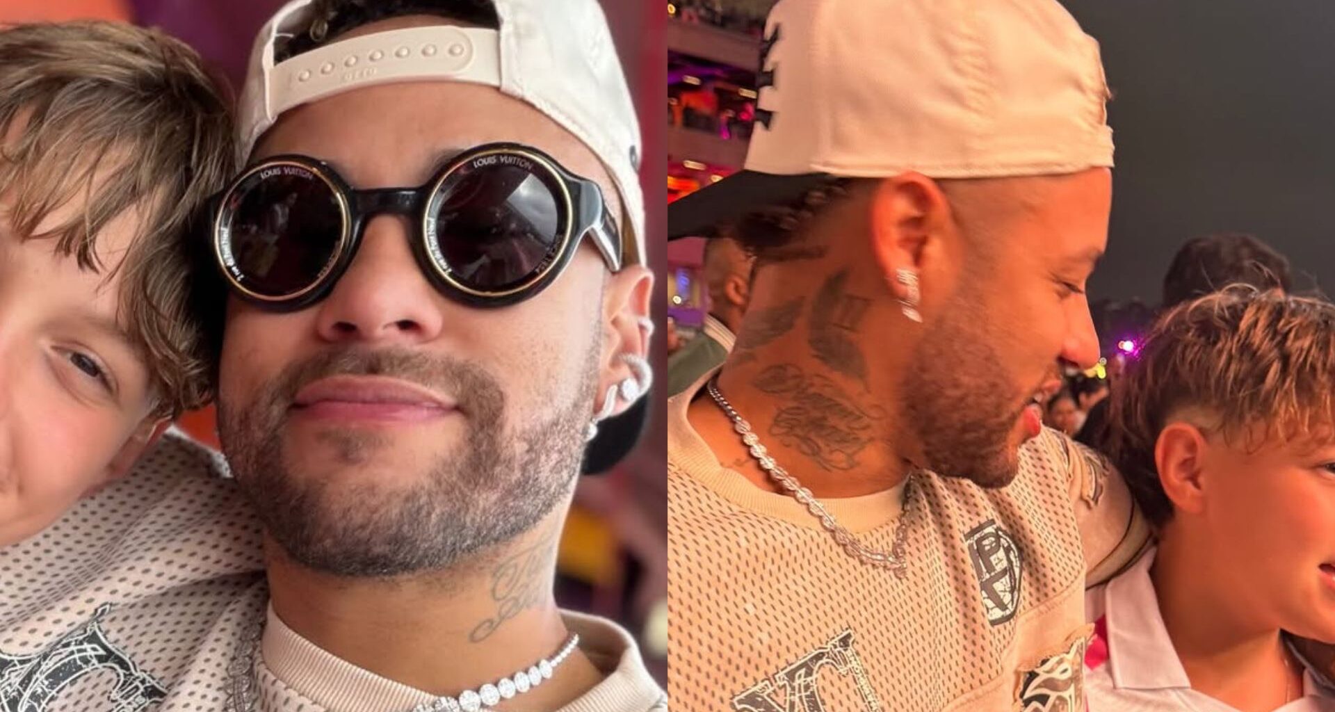 Neymar Jr e Davi Lucca - Foto: Reprodução / Instagram @neymarjr