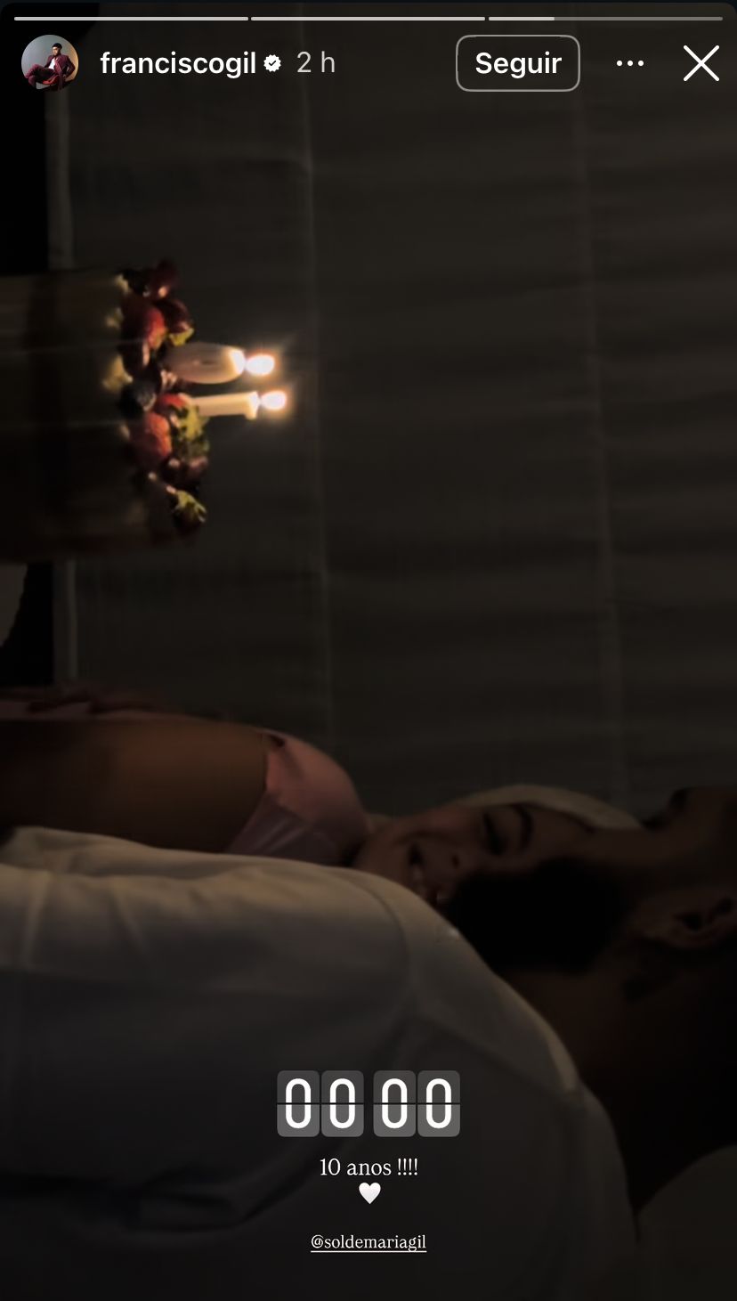 Francisco Gil parabeniza a filha, Sol de Maria - Foto: Reprodução / Instagram @franciscogil