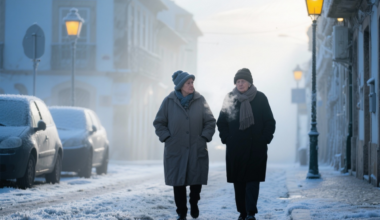 Idosas a passear com frio. Crédito: Freepik Ai