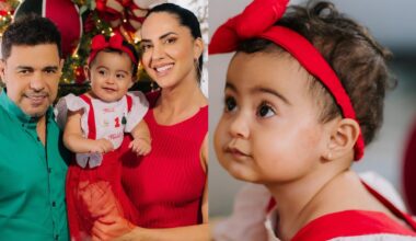 Graciele Lacerda celebra o primeiro Natal da filha