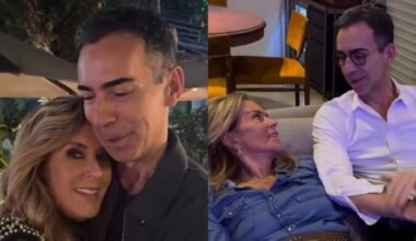 Helô Pinheiro celebra aniversário de César Tralli