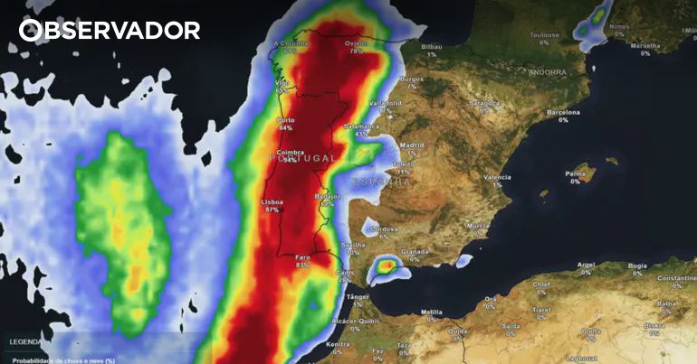Chega a tempestade Emilia, com mais chuva forte e neve – Observador
