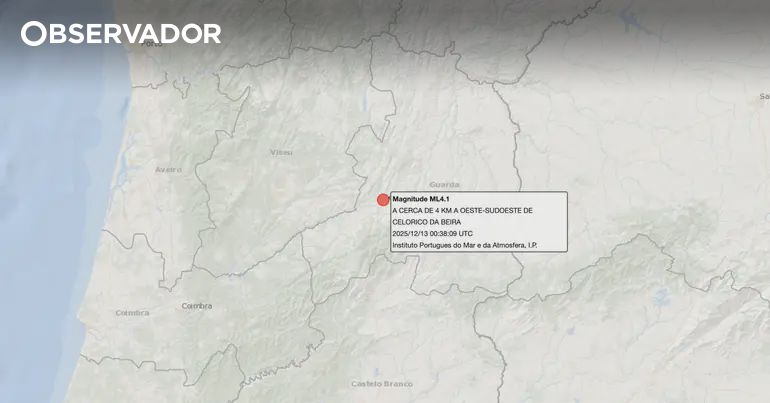 Sismo de magnitude 4,1 em Celorico da Beira – Observador