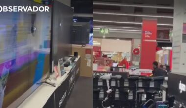 Homem destrói televisões com um martelo no NorteShopping – Observador