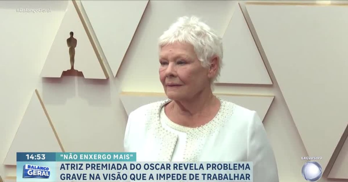 Atriz Judi Dench anuncia afastamento das telas por doença ocular grave – Record
