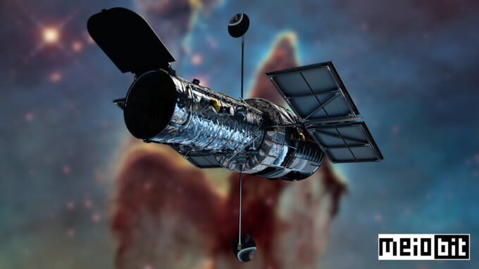 NASA quer aproveitar ao máximo os últimos anos de serviço do Hubble (Crédito: Ronaldo Gogoni/Meio Bit)