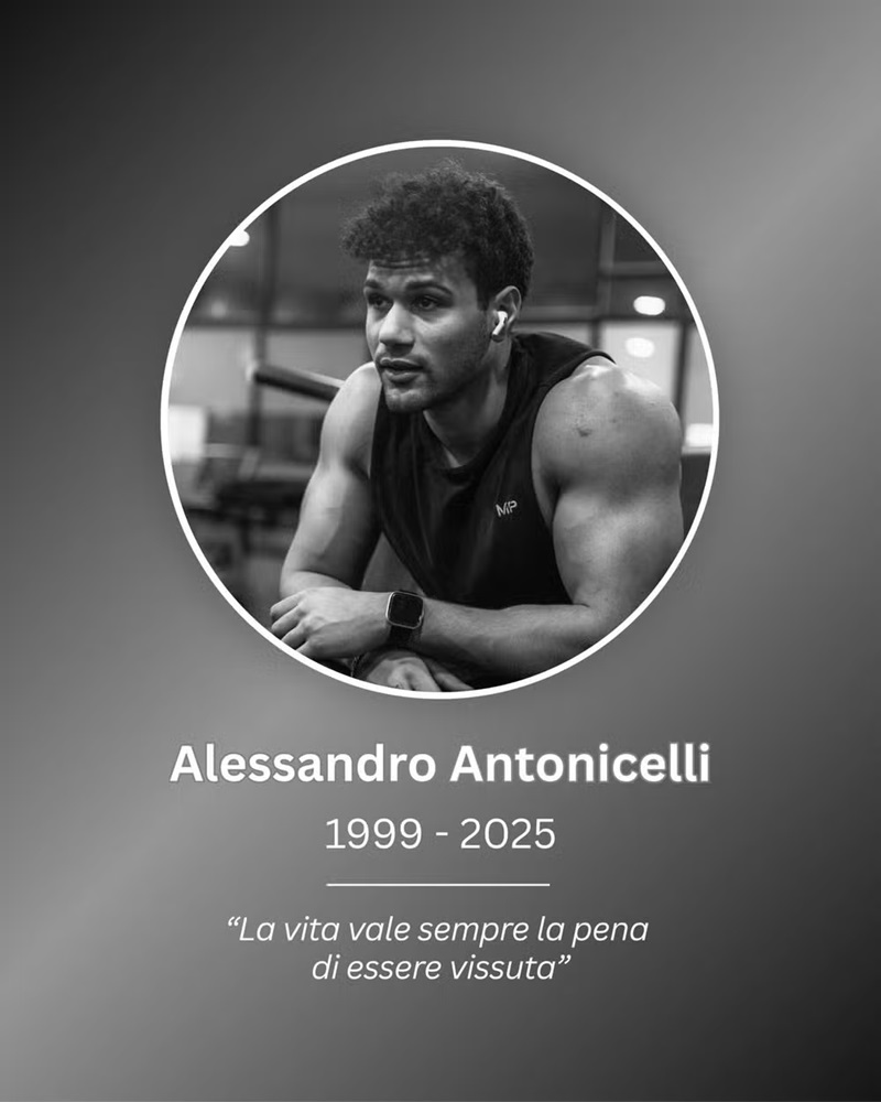 Influencer fitness Alessandro Antonicelli morre aos 26 anos — Foto: Reprodução/Instagram