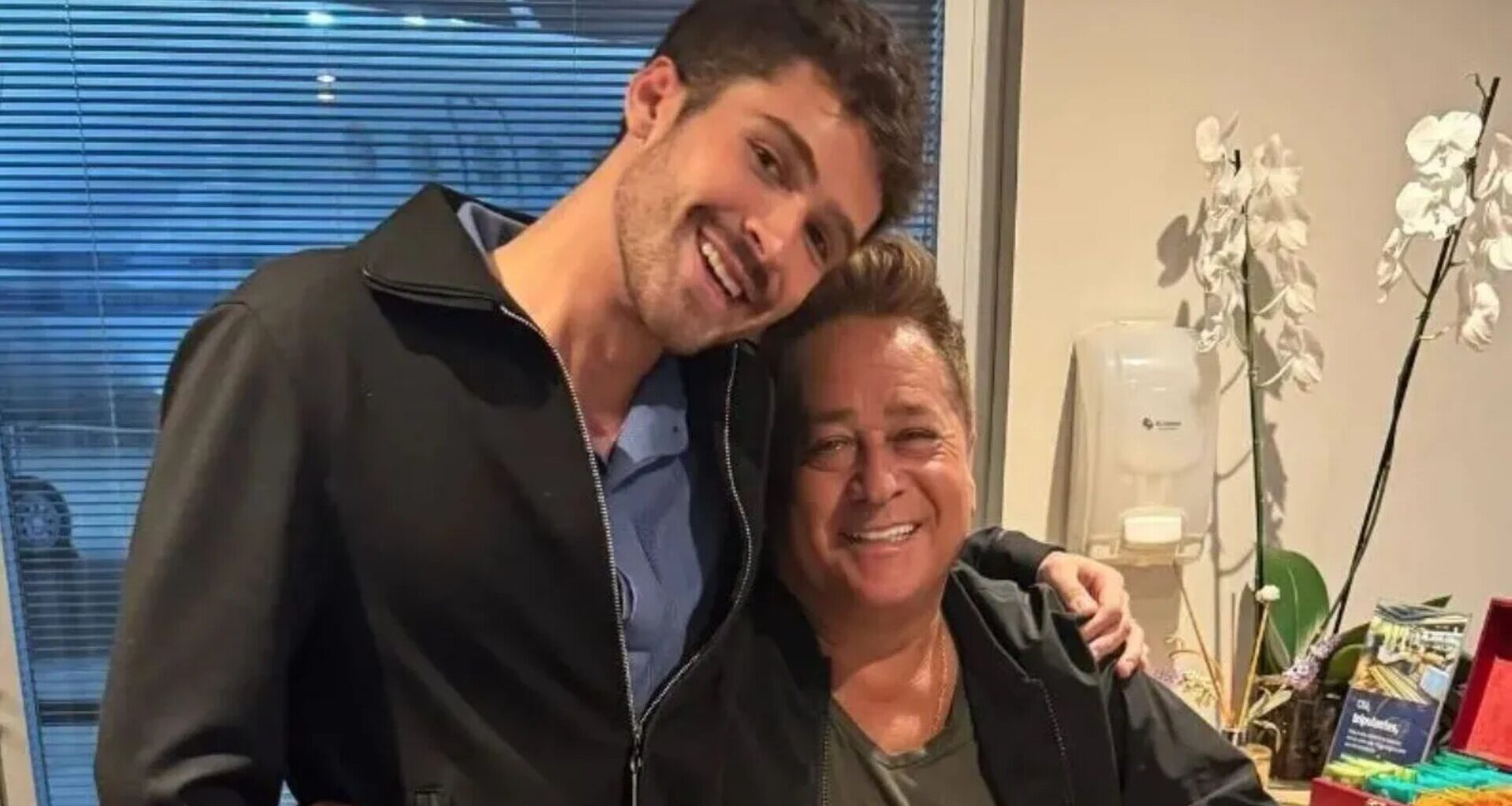 João Guilherme e pai, Leonardo