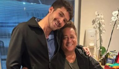 João Guilherme e pai, Leonardo