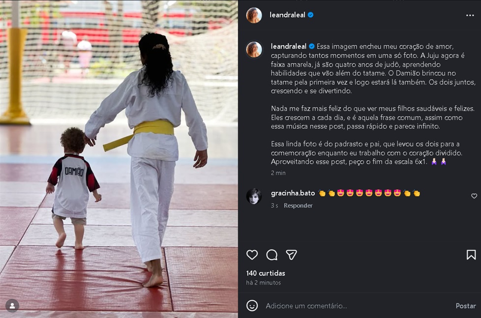 Leandro Leal posta foto dos filhos – Foto: Reprodução/Instagram @leandraleal