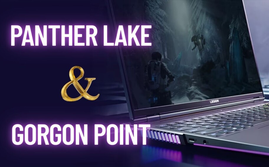 Notebook Lenovo Legion com Panther Lake & Gorgon Point escrito