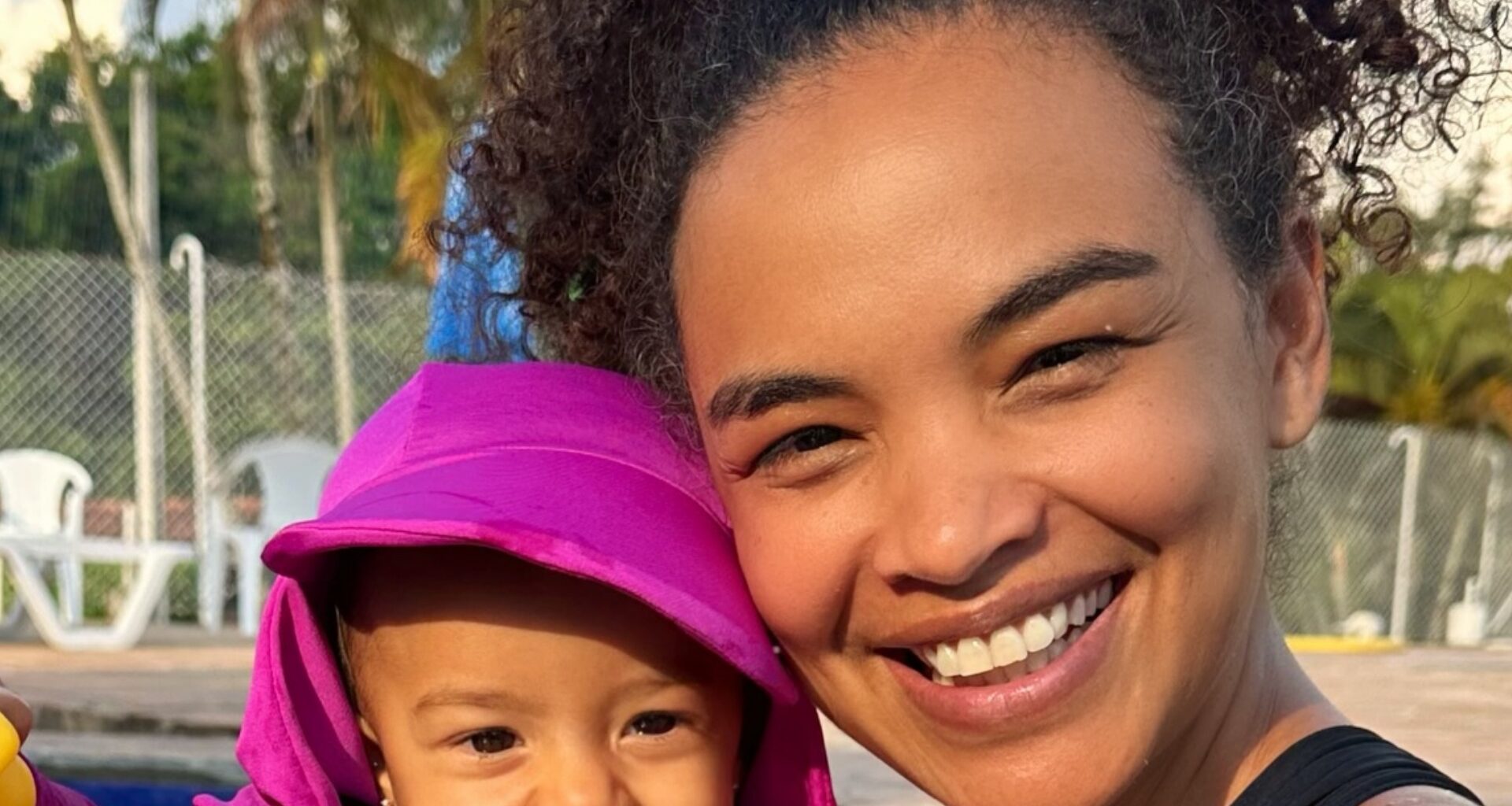 Lucy Ramos com a filha