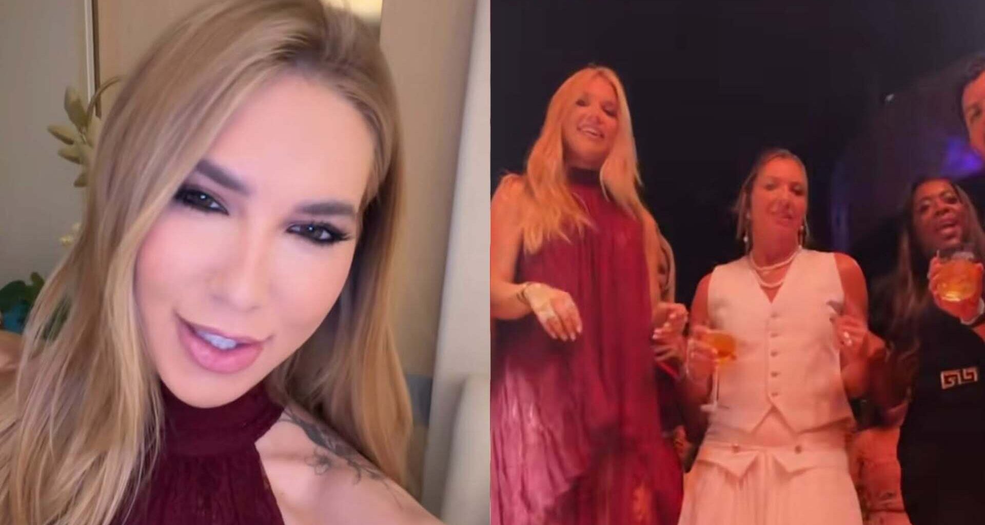 Mãe de Vini Jr. prestigia festa de Margareth Serrão - Foto: @virginia