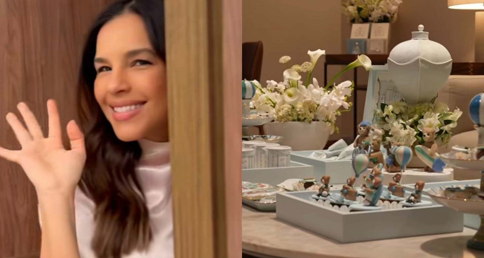 Mariana Rios mostra detalhes de sua recepção na maternidade