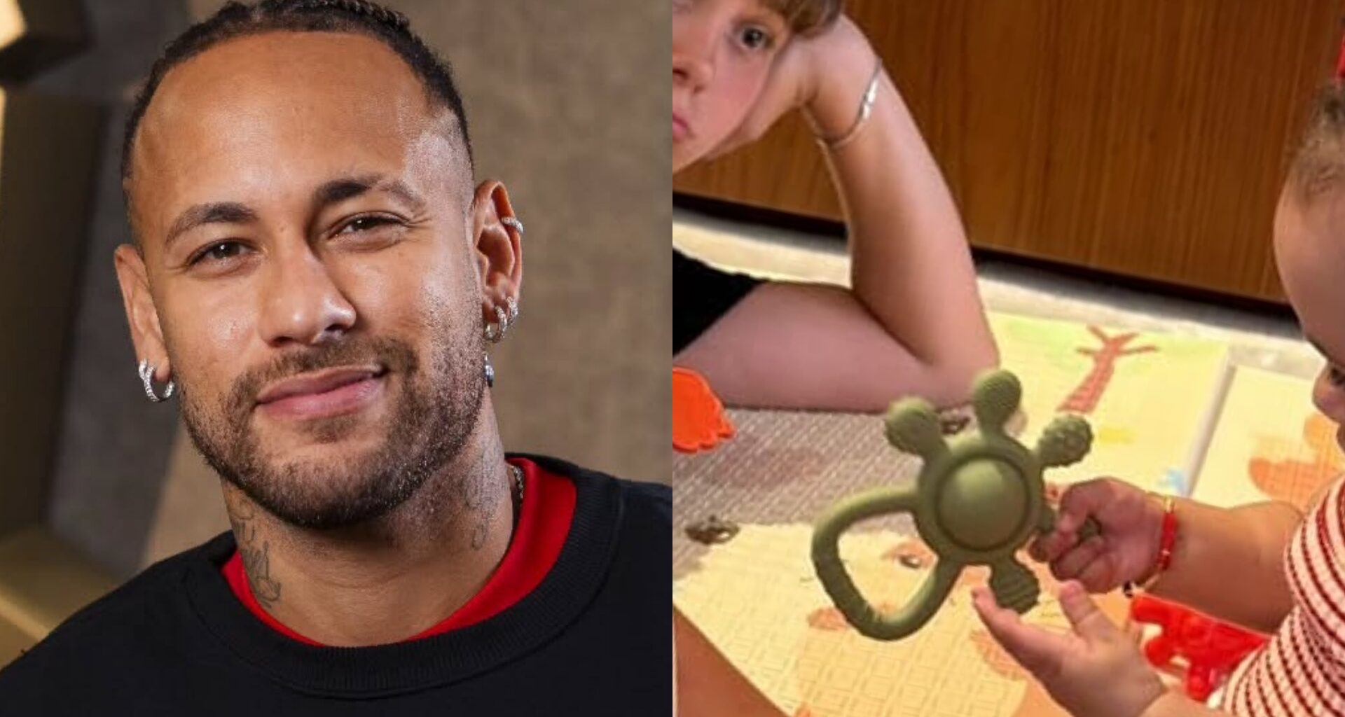 Neymar posta foto dos filhos