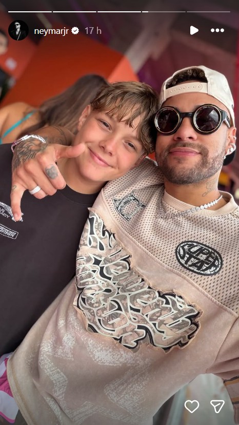 Neymar Jr e Davi Lucca - Foto: Reprodução / Instagram @neymarjr