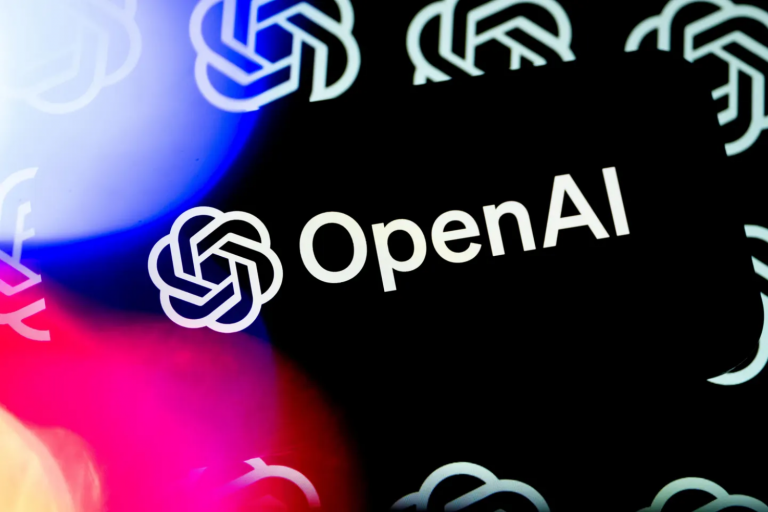 Foto ilustrativa do logo da OpenAI