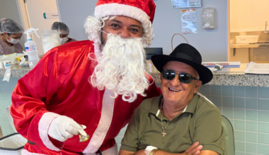 Pacientes oncológicos do HRVJ participam de ação natalina