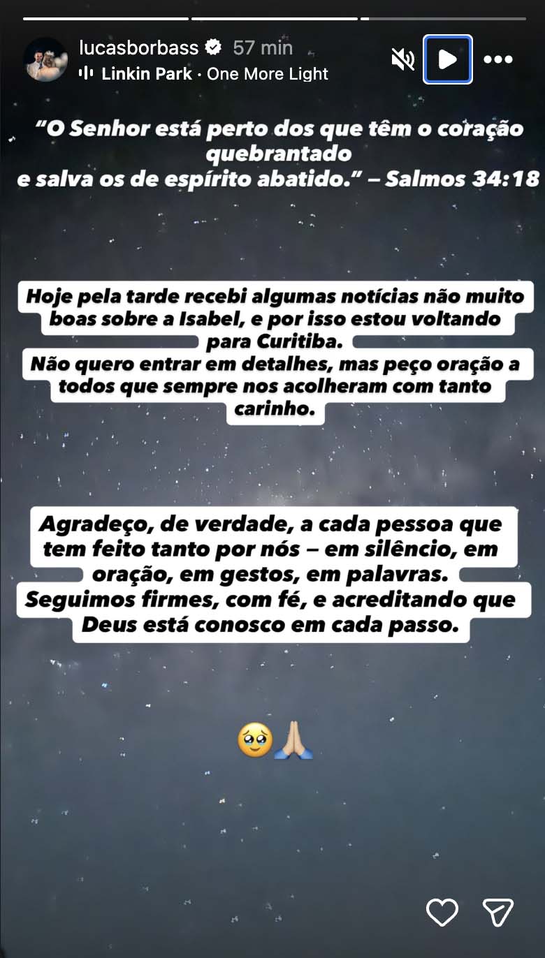 Post de Lucas Borbas - Foto: Reprodução / Instagram