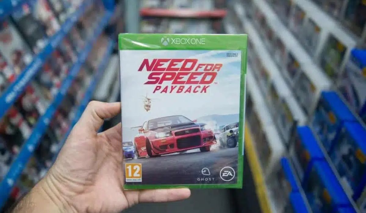na foto aparece o jogo Need For Speed, uma das boas opções de presentes para fãs de carros