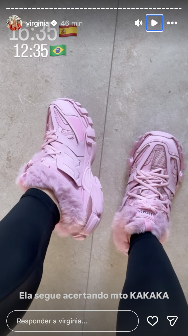 Virginia ganha tênis de luxo - Foto: Reprodução / Instagram