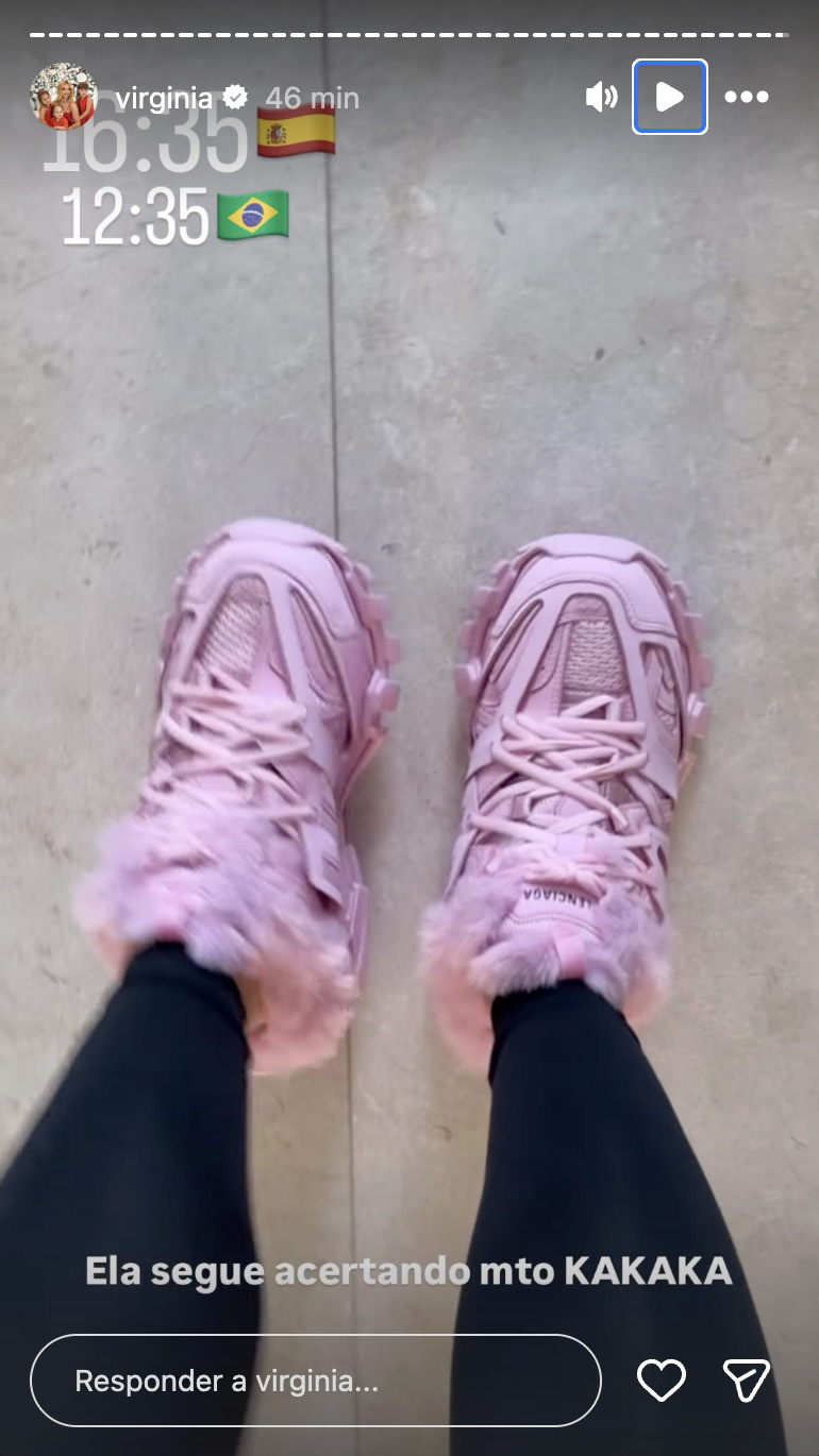 Virginia ganha tênis de luxo - Foto: Reprodução / Instagram