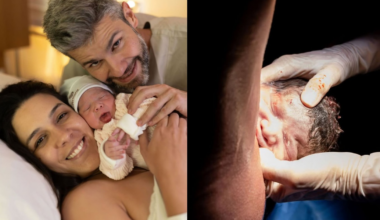 Narradora Renata Silveira mostra novas fotos do parto da segunda filha: 'Foi lindo demais'; fotos