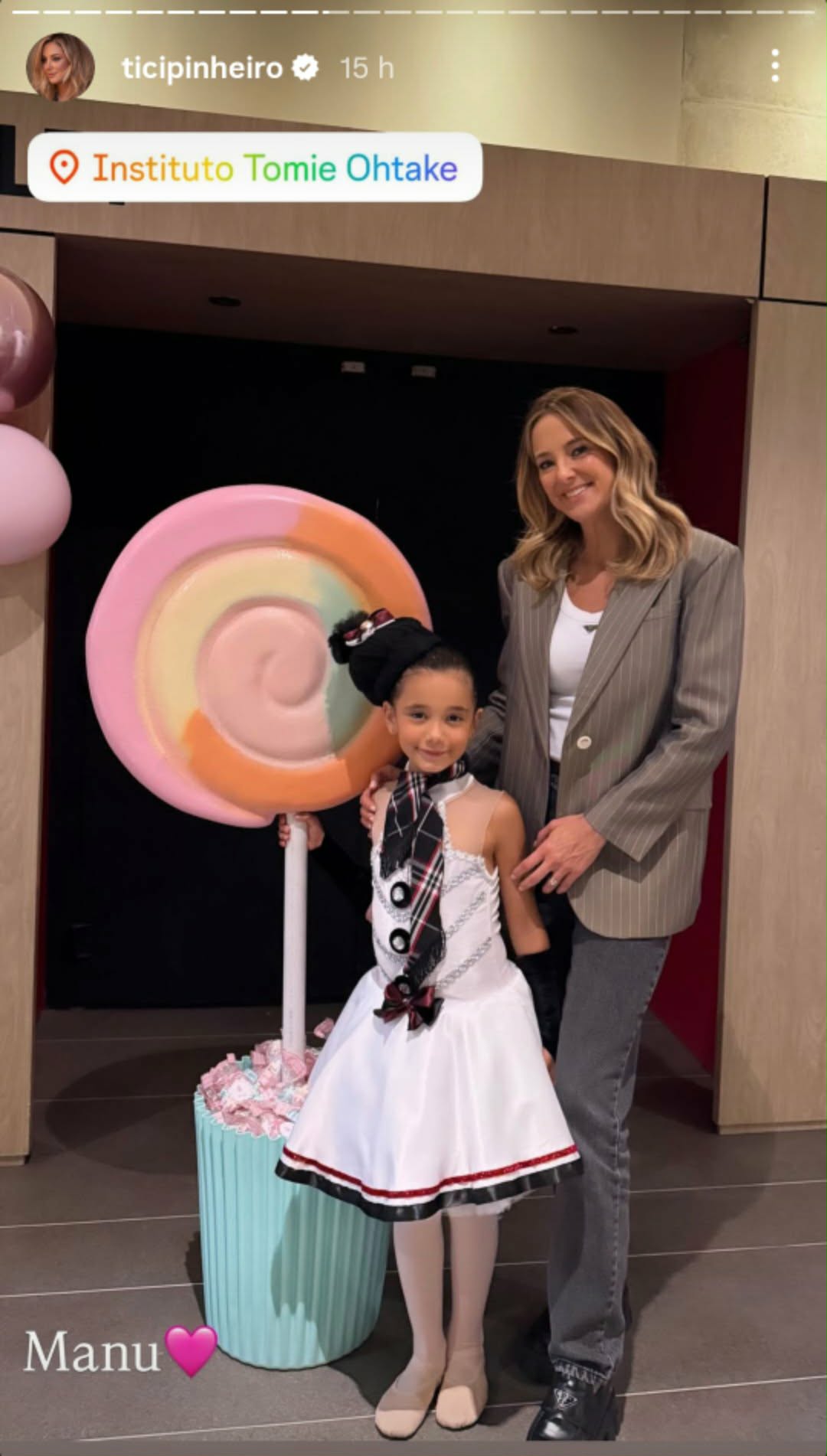 Ticiane Pinheiro prestigia a filha em apresentação de balé - Foto: @ticipinheiro