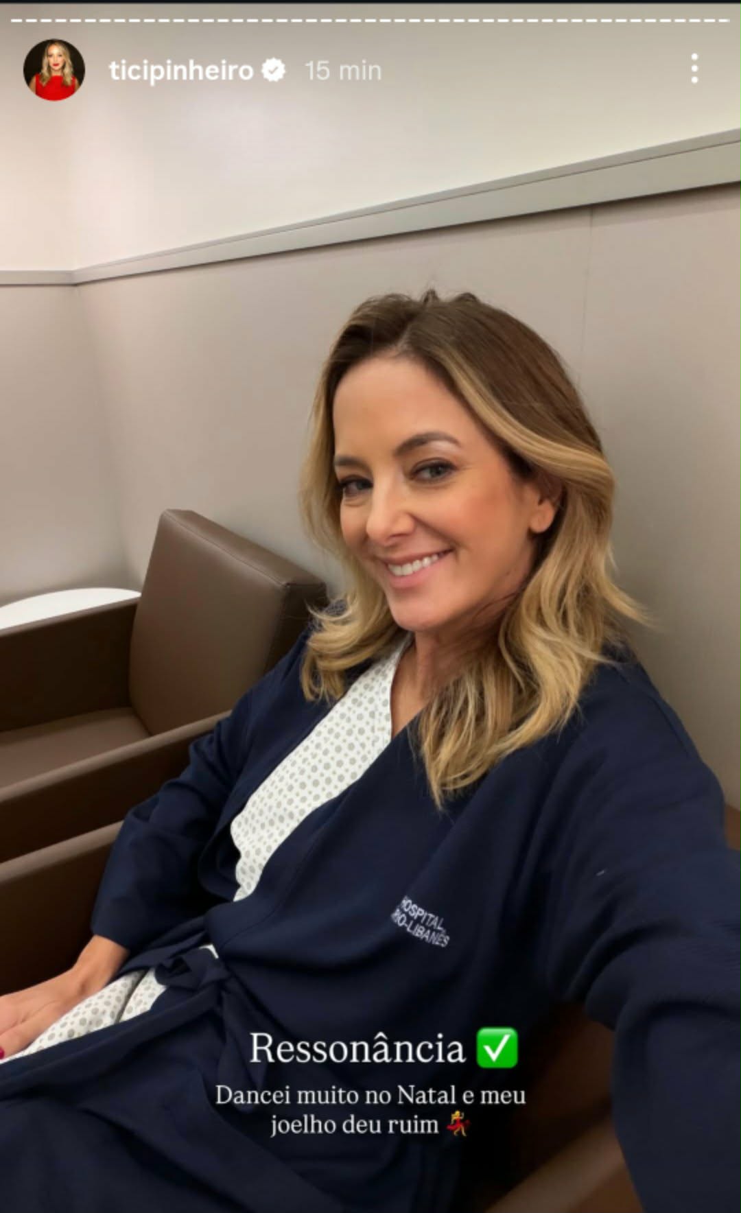 Ticiane Pinheiro faz exame após o Natal