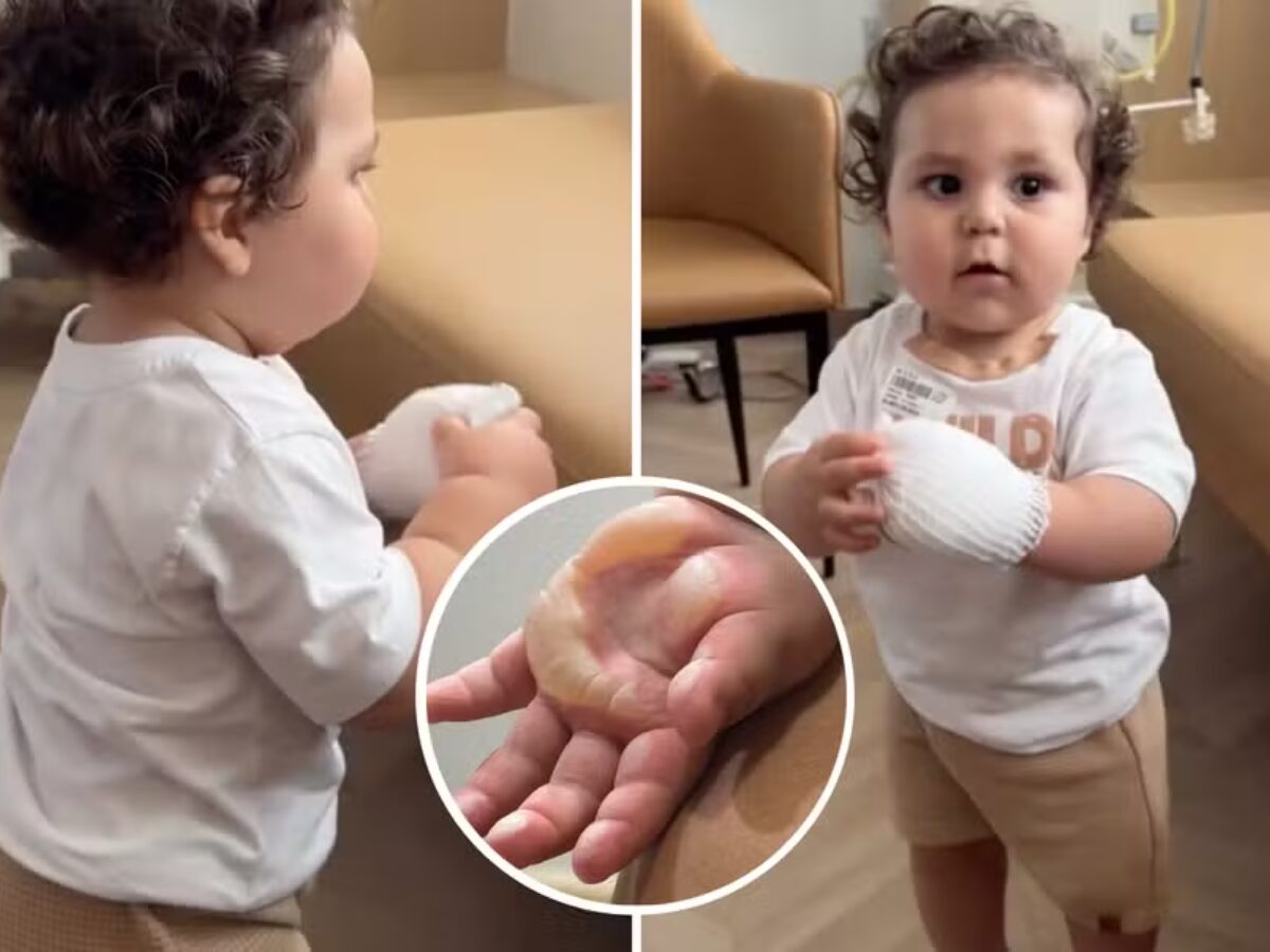 Filho de Viih Tube faz novo procedimento após acidente em casa