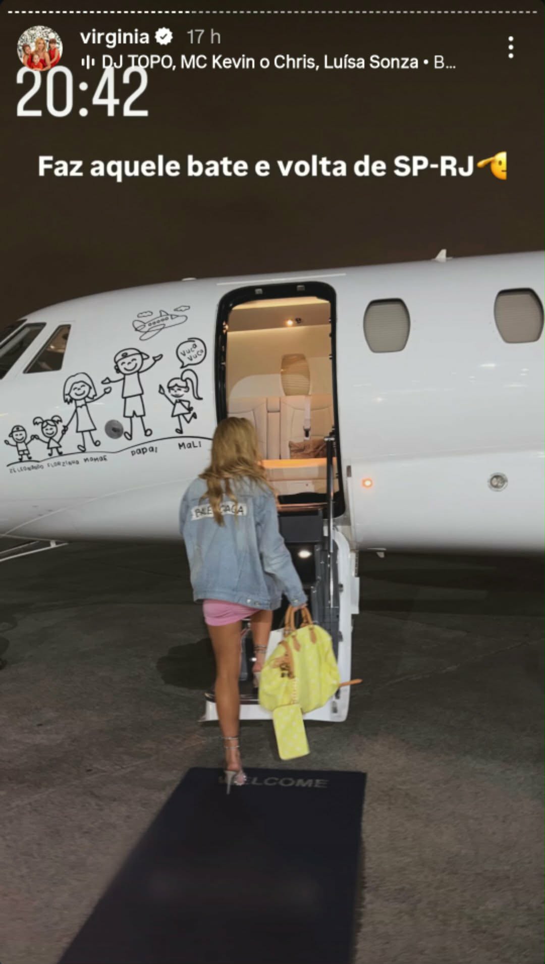 Virginia marca presença no aniversário do irmão de Vini Jr.