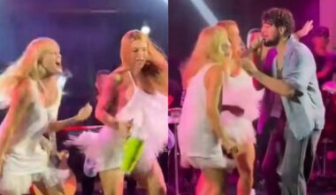 Virginia dançando com Angélica em Trancoso - Foto: @virginia