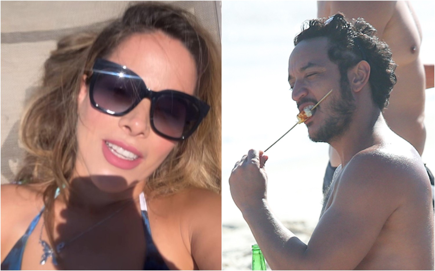 Wanessa Camargo, Allan Souza Lima e outros participantes do 'Dança dos Famosos' se divertem em praia