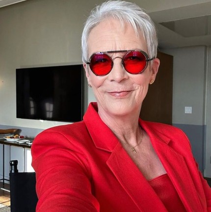 Jamie Lee Curtis compartilhou um storie sobre o filme e escreveu: "Obra-prima"— Foto: Reprodução/Redes sociais