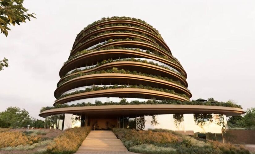 Inspirado em cupinzeiro, prédio futurista e inédito no Brasil terá salas de até 2 mil metros quadrados sem necessidade de ar-condicionado